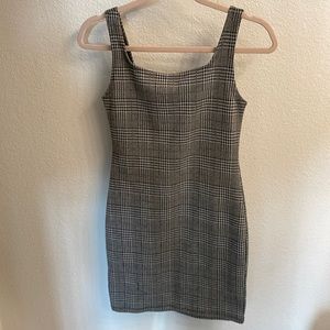 Popular Basics Mini Gingham Bodycon Dress S